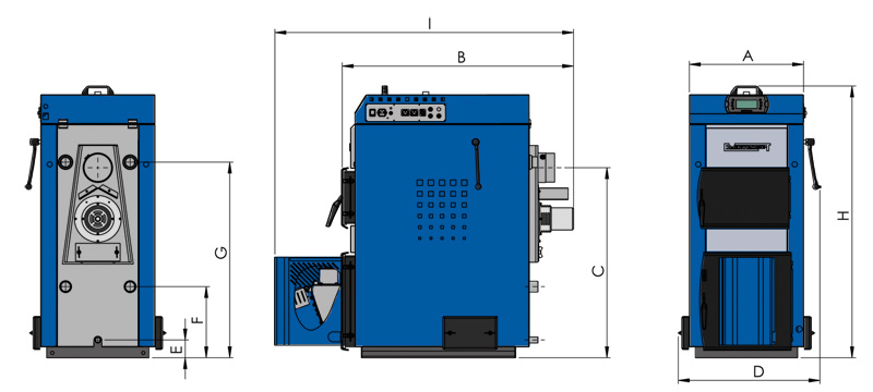 Твердотопливный котел Elektromet EKO-PE Dual 35kW (Бункер 310л)